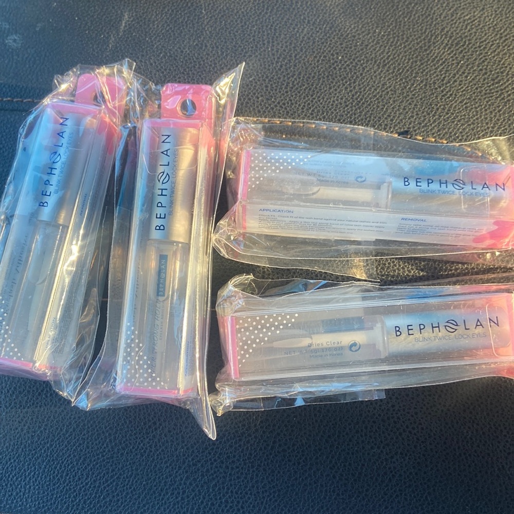 Bepholan Eyelash Glue 4 Packs 0.176oz each NEW
